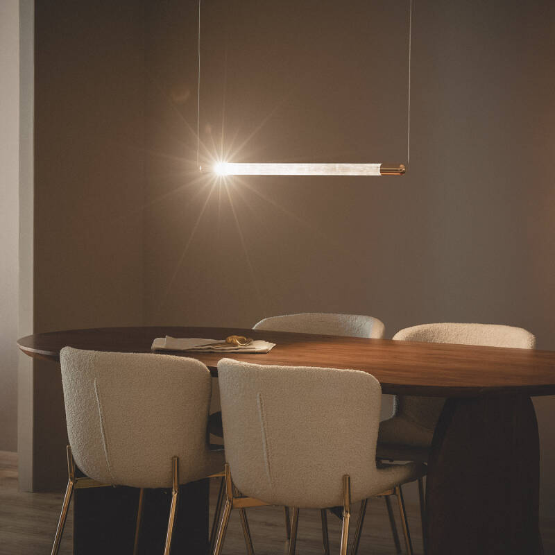 Candeeiro Suspenso LED 2.5W Metal e Vidro Harold