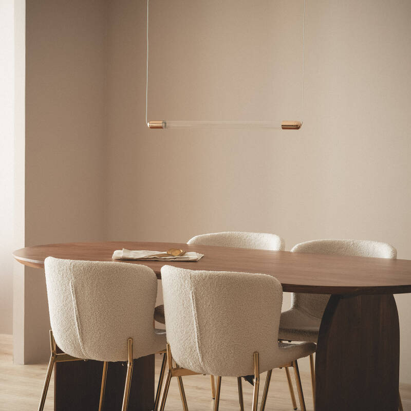 Candeeiro Suspenso LED 2.5W Metal e Vidro Harold
