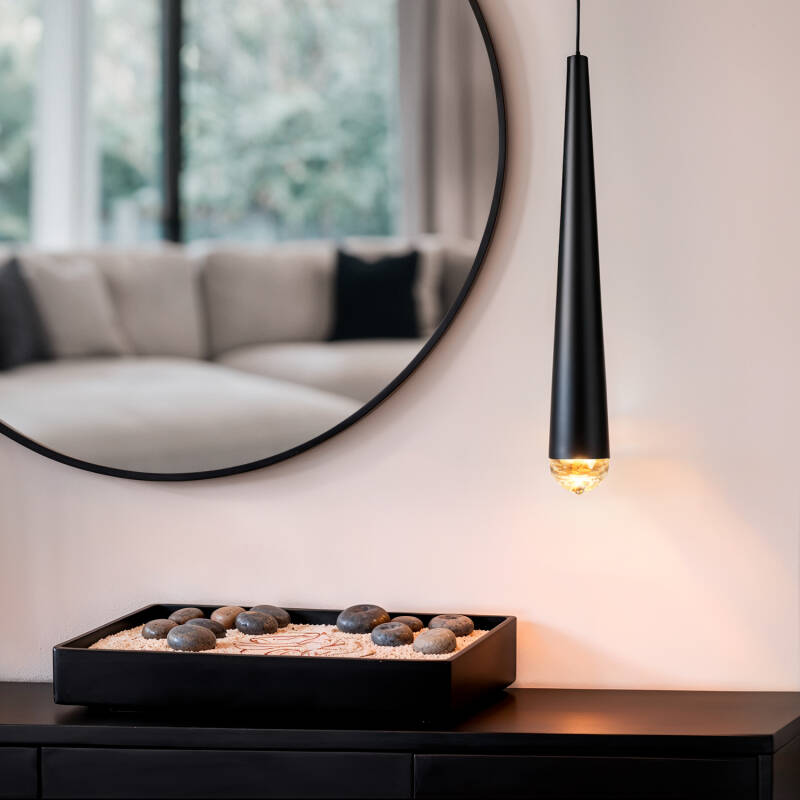 Candeeiro Suspenso Linear LED 3W Regulável em altura Metal Agnes