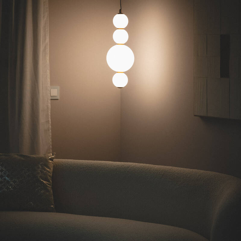 Candeeiro Suspenso LED 4.2W Metal e Vidro Slim Atira