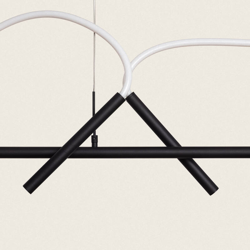 Candeeiro Suspenso LED 46W Metal e Silicone Ginnie
