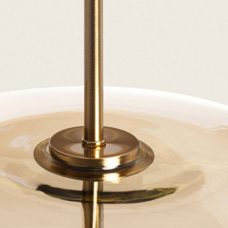 Candeeiro Suspenso LED 7W Metal e Vidro Aba