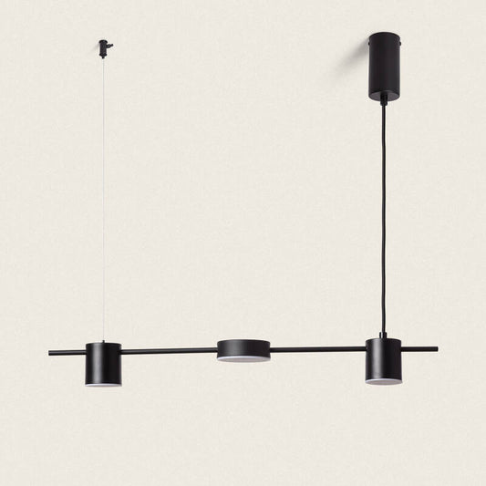 Candeeiro Suspenso Linear LED de 18 W em Metal e Vidro Kurna