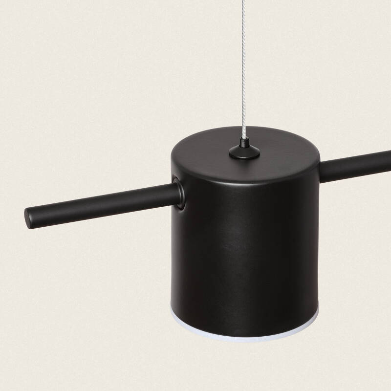 Candeeiro Suspenso Linear LED de 18 W em Metal e Vidro Kurna