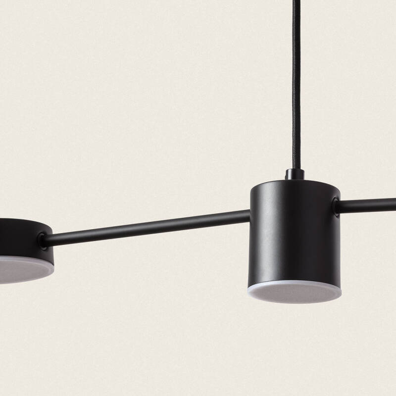 Candeeiro Suspenso Linear LED de 18 W em Metal e Vidro Kurna