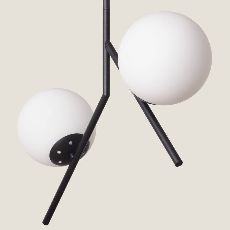 Candeeiro Suspenso Metal e Vidro Balts