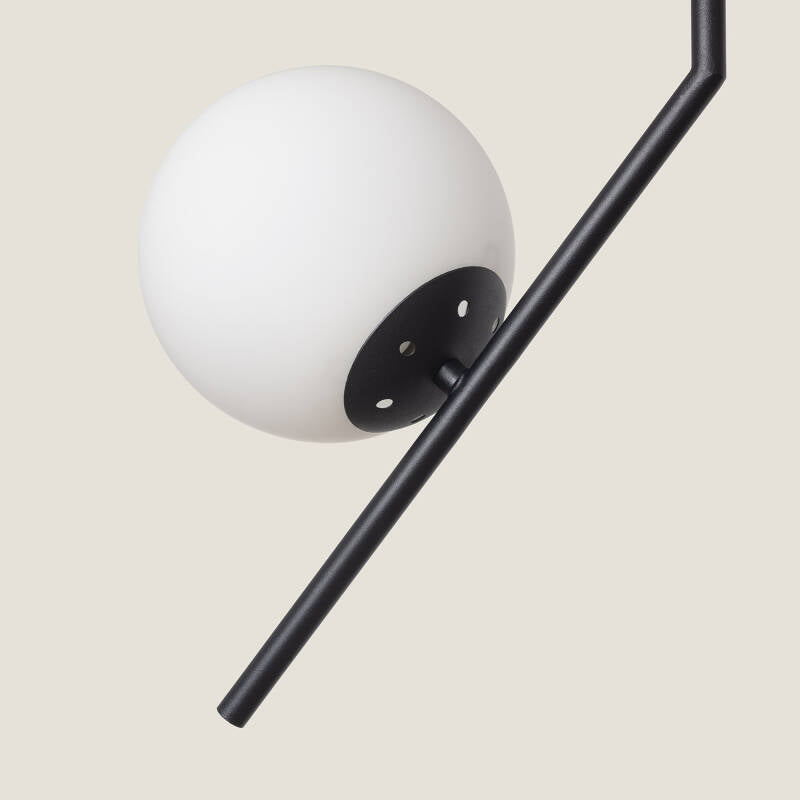 Candeeiro Suspenso Metal e Vidro Balts