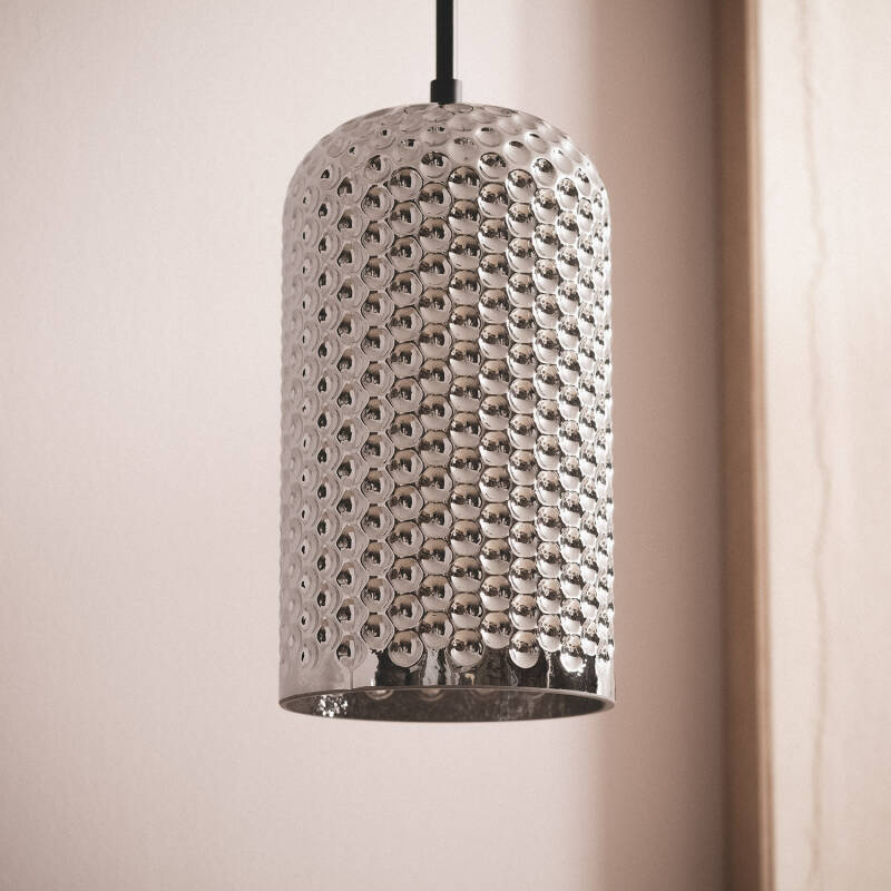 Candeeiro Suspenso Metal e Vidro Large Bernie