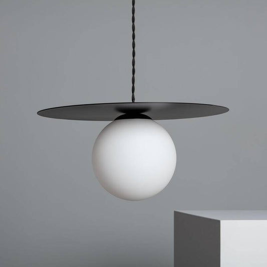 Candeeiro Suspenso de Cristal e Metal Luminia