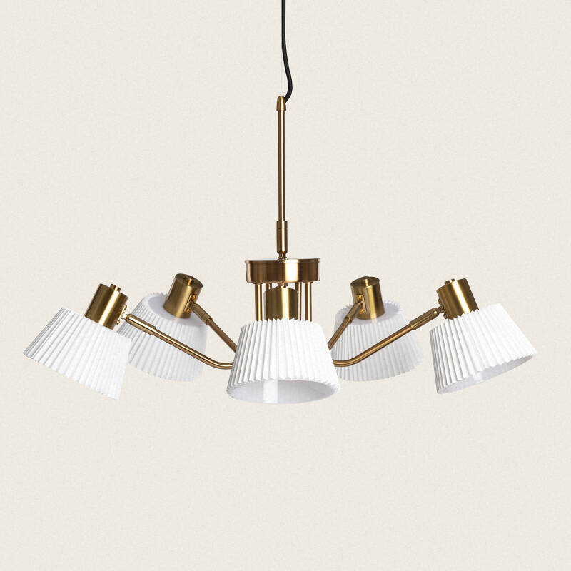 Candeeiro Suspenso Metal Magda 5 Focos