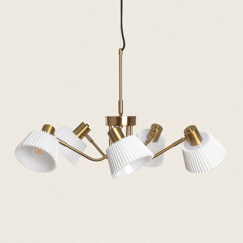 Candeeiro Suspenso Metal Magda 5 Focos