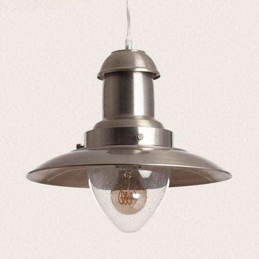Candeeiro Suspenso Nickel Satin Fisherman