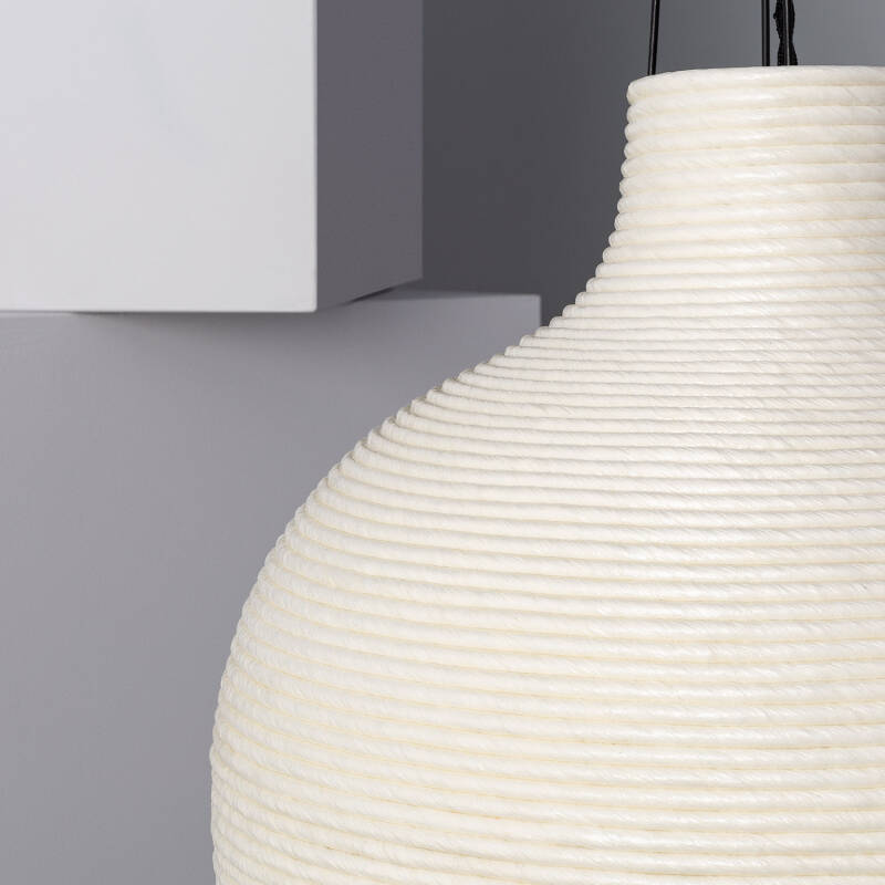 Candeeiro Suspenso Papel Trançado Chisa