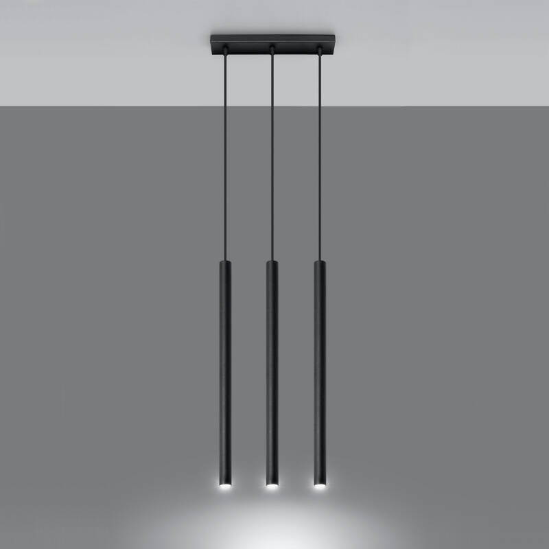 Candeeiro Suspenso Pastelo 3 Metal SOLLUX