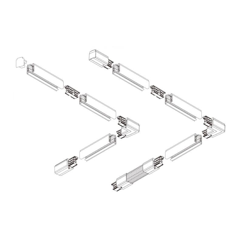 Calha Trifásico DALI para Focos LED 1 Metro