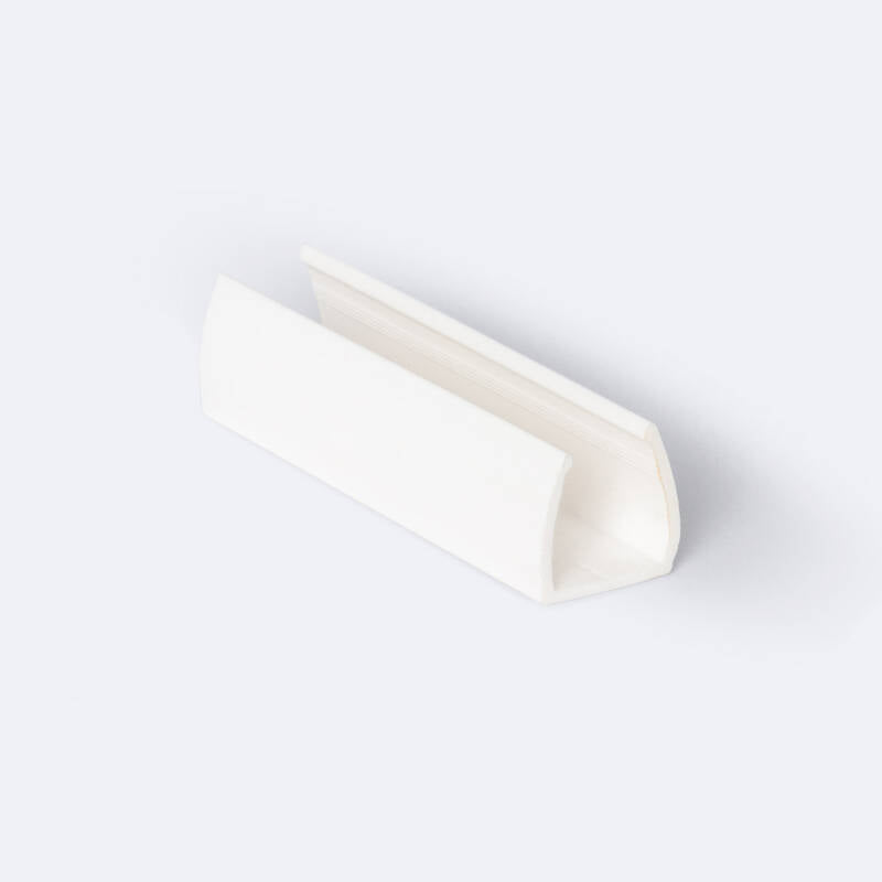 Clipe de PVC Fixação para Neon LED 11 W/m RGB 220V AC 60 LED/m Semicircular 180º IP67 à Medida Corte cada 100 cm