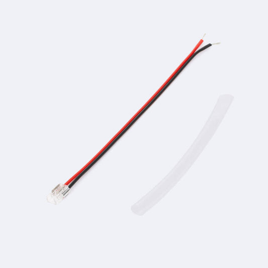 Conector com Cabo para Fita LED SMD/COB Auto-rectificada 220V AC IP65 Largura 6,5 mm