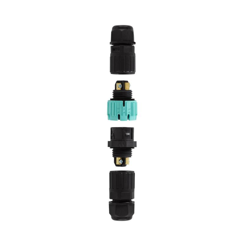 Conector de Cabo Estanque Conexão Macho Fêmea 3 Pines 0.5-2.5mm² IP68