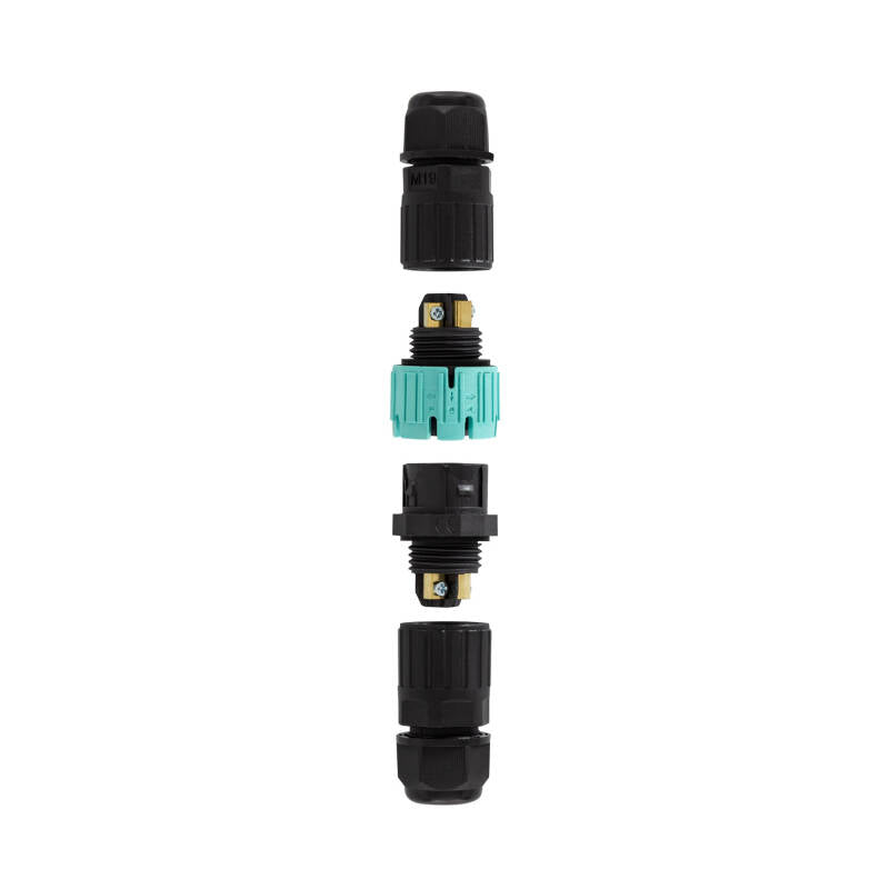 Conector de Cabo Estanque Conexão Macho-Fêmea 3 pinos 0,5-2,5 mm² IP68