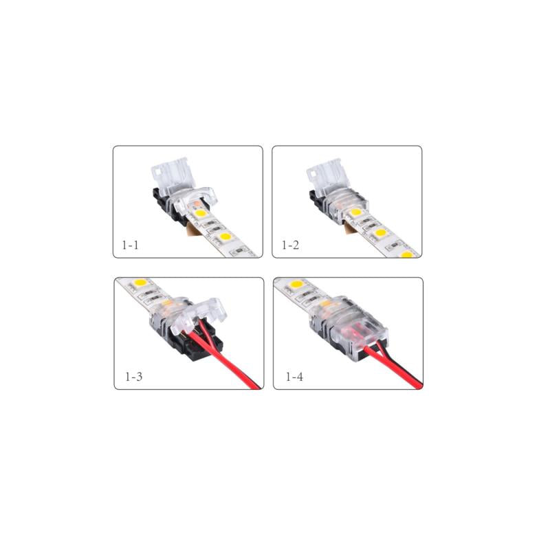 Conector de Hipopótamo para Fita LED Super Estreita de 5mm para Cabo IP20