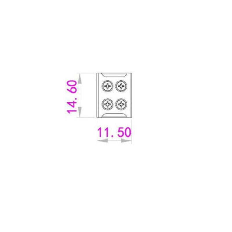Conector Fita LED 12/24V DC para União com Parafuso