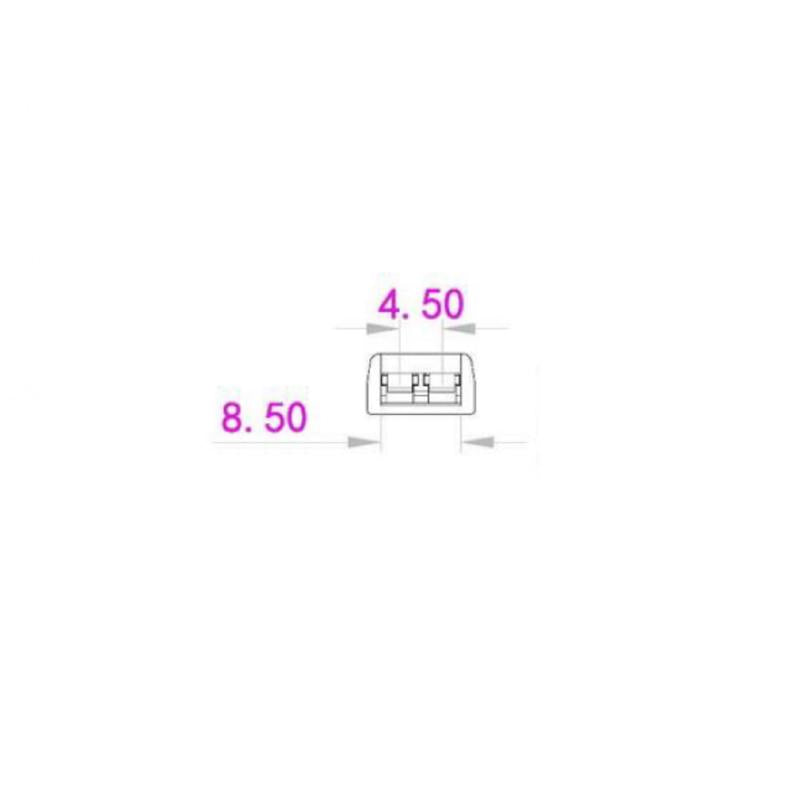Conector Fita LED 12/24V DC para União com Parafuso