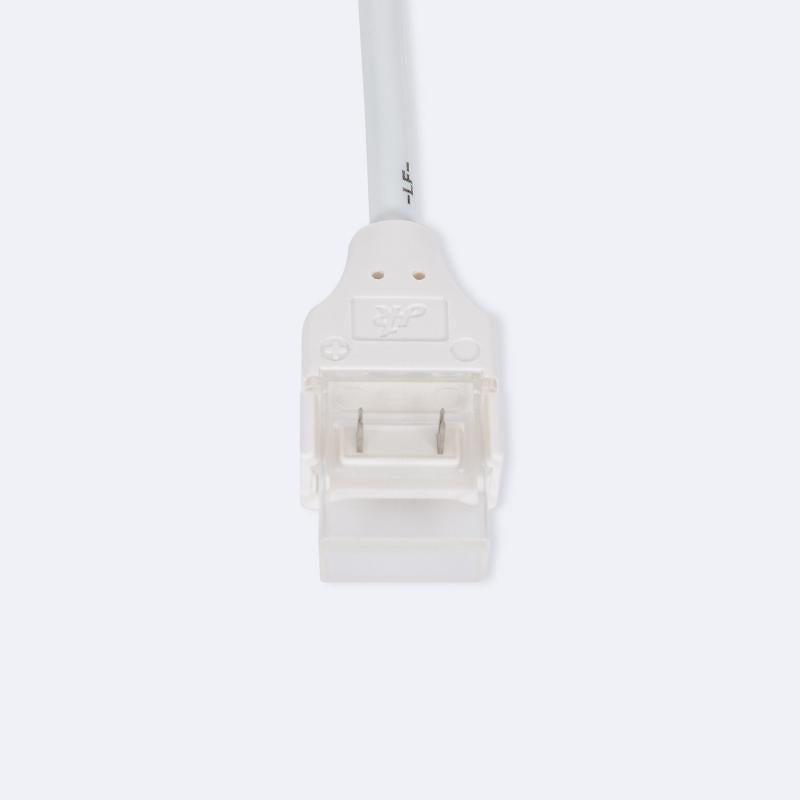 Conector Hipopótamo com Cabo para Fita LED Auto-retificada 220V AC SMD Silicone FLEX Largura 12 mm