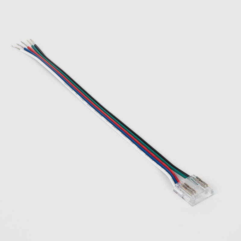 Conector Hipopótamo com cabo para Fita LED RGBW 24V DC COB IP20 Largura 12mm