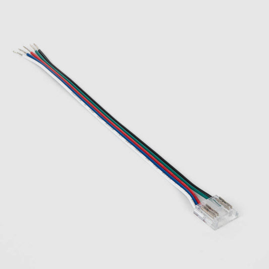 Conector Hipopótamo com cabo para Fita LED RGBW 24V DC COB IP20 Largura 12mm