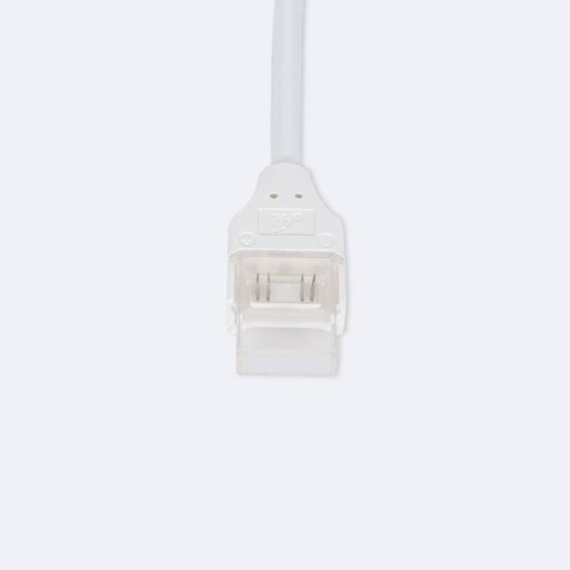 Conector Hipopótamo com cabo para fita LED RGB 220V WCOB Silicone FLEX Largura 12 mm