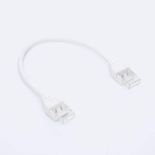 Conector Hipopótamo Duplo com Cabo para Fita LED SILICONE FLEX SMD & COB Largura 10mm
