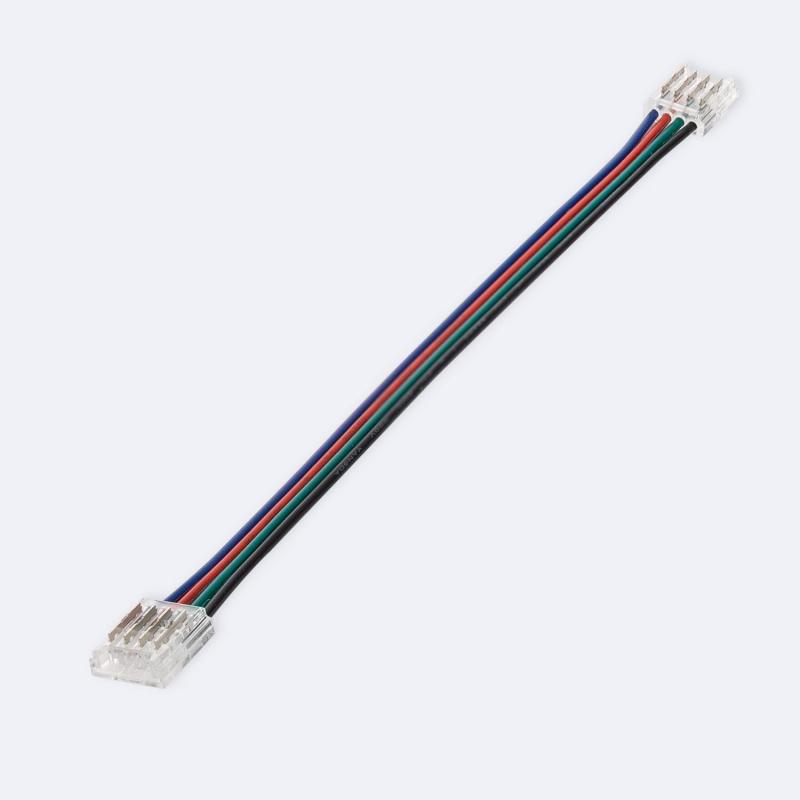Conector Hipopótamo duplo com cabo para Fita LED RGB 12/24V DC SMD IP20 Largura 10mm