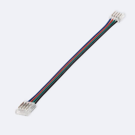 Conector Hipopótamo duplo com cabo para Fita LED RGB 12/24V DC SMD IP20 Largura 10mm