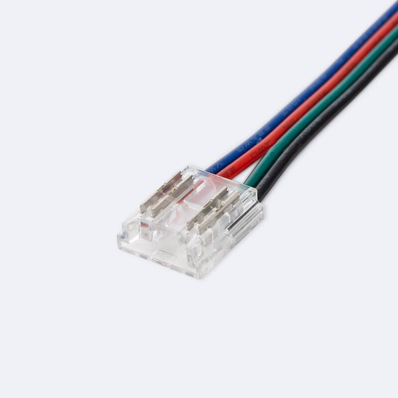 Conector Hipopótamo duplo com cabo para fita LED RGB/RGBIC COB 24V DC IP20 largura 10mm