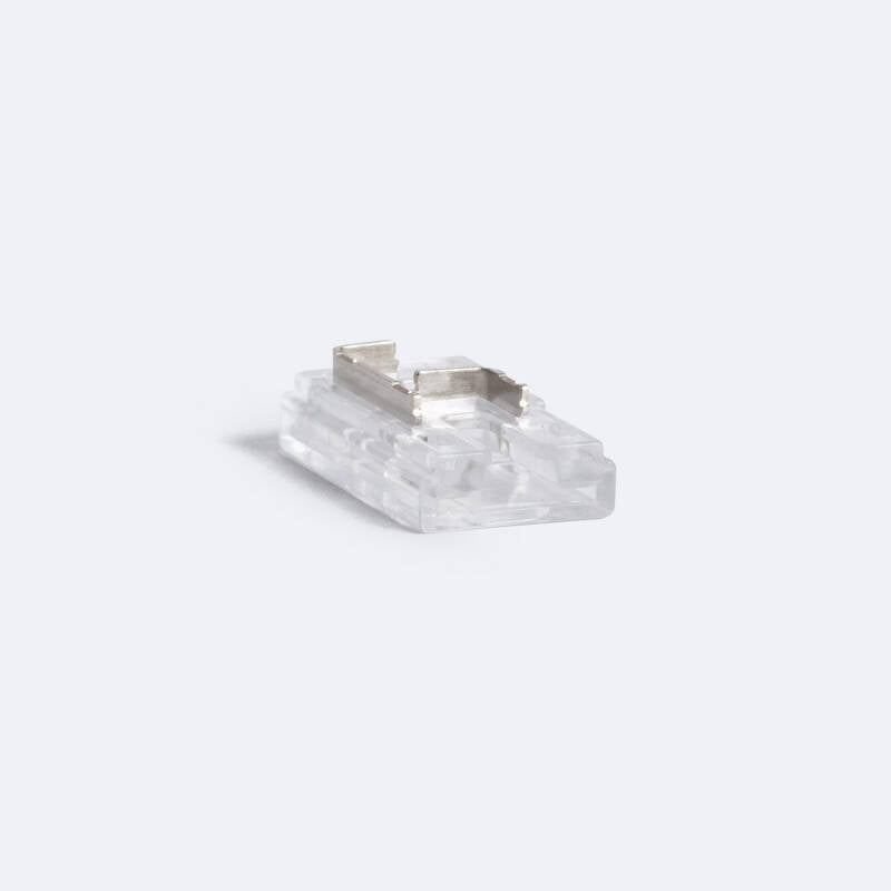 Conector Hipopótamo esquina para Fita LED 12/24V DC SMD e COB IP20 Largura 8mm