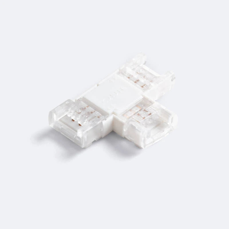 Conector Hipopótamo "T" para Fita LED CCT 12-24V DC Largura 10 mm.