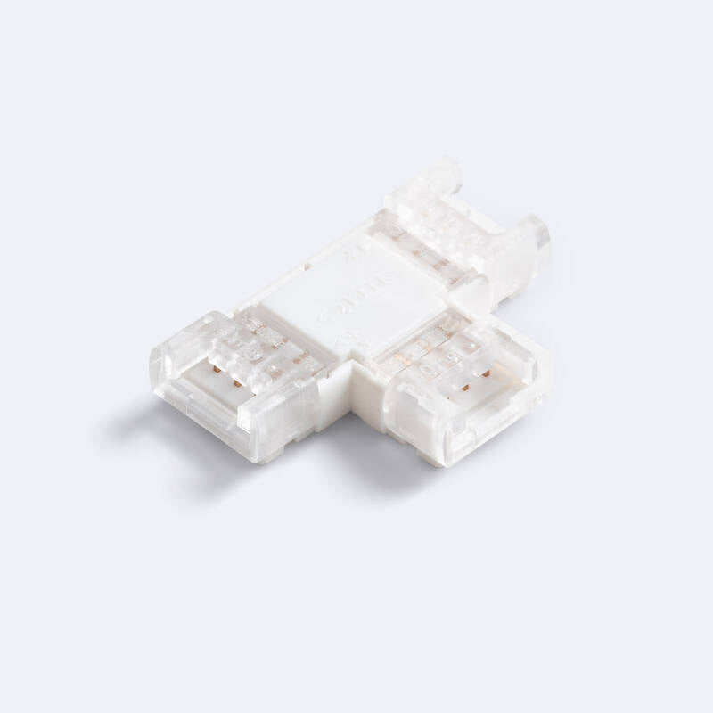 Conector Hipopótamo “T” para Fita LED RGB 12-24V DC Largura 10 mm