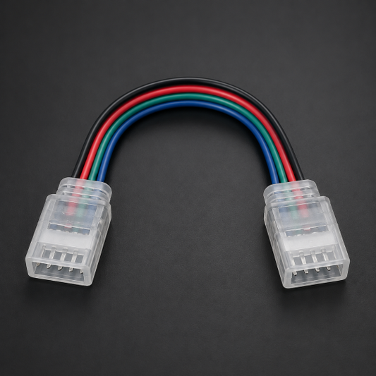 Conector IP65 4PIN 15cm | Fita RGB COB 10mm