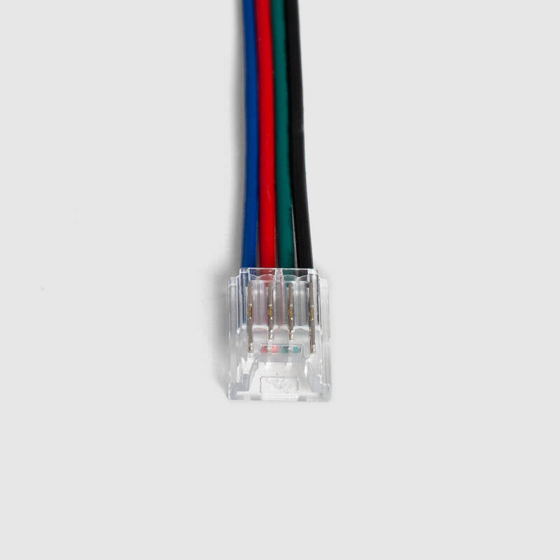 Conector para Fita LED 24V RGB SMD largura 8 mm IP20 com cabo
