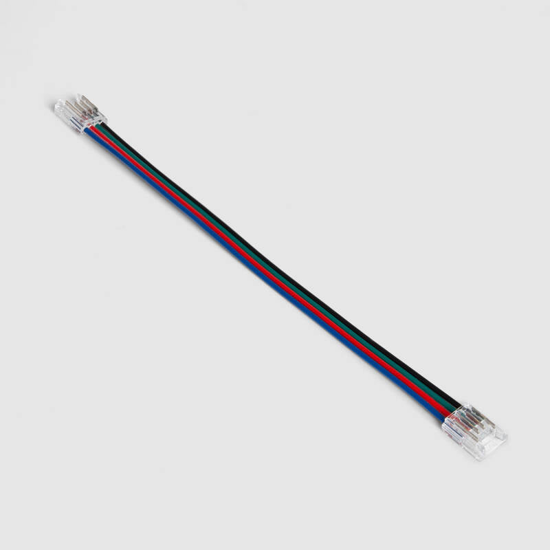 Conector para Fita LED 24V RGB SMD largura 8 mm IP20 Duplo com Cabo