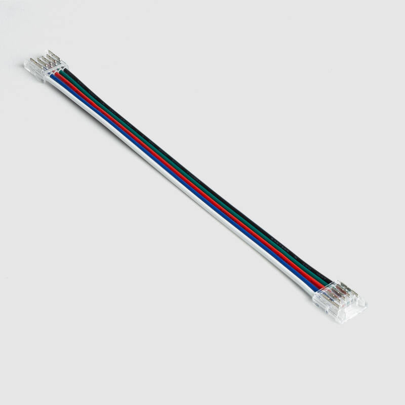 Conector para Fita LED 24V RGBW SMD Largura 10 mm IP20 Duplo com Cabo