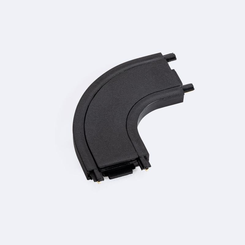Conector Tipo L Curvo para Calha Magnético 25mm SuperSlim 48V Superfície