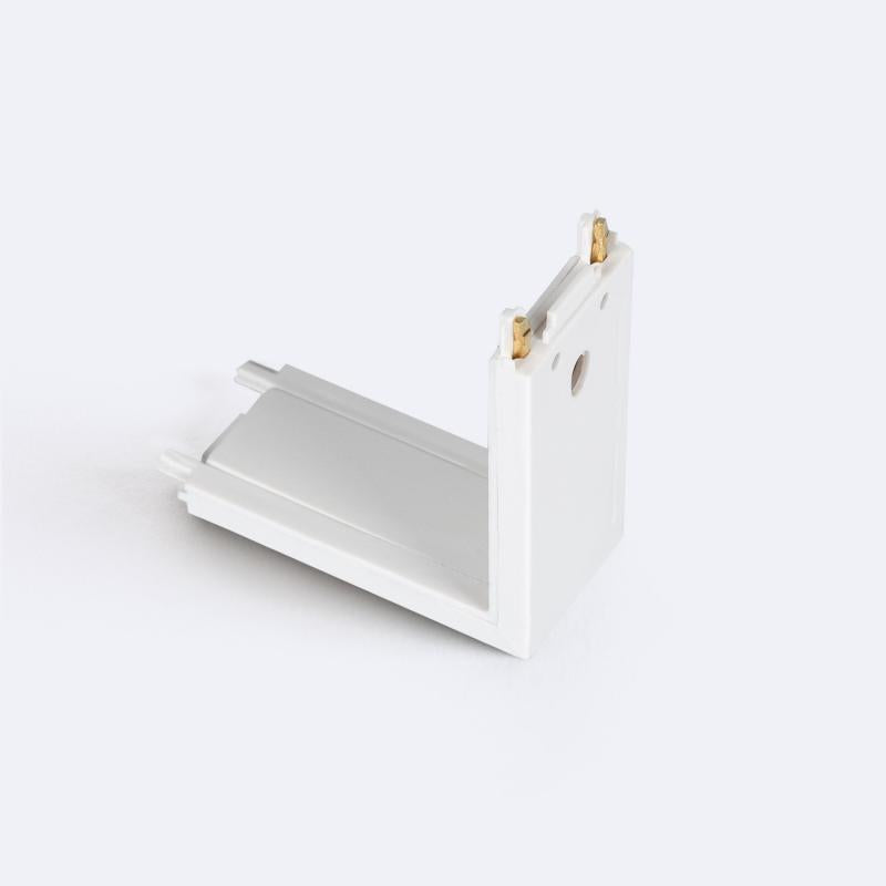 Conector Tipo L Vertical para Calha Magnético 25mm SuperSlim 48V Superfície