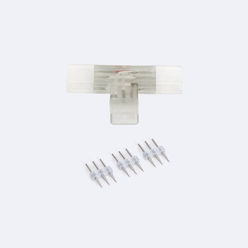 Conector Tipo "T" para Fita LED CCT 220V AC Largura 14 mm