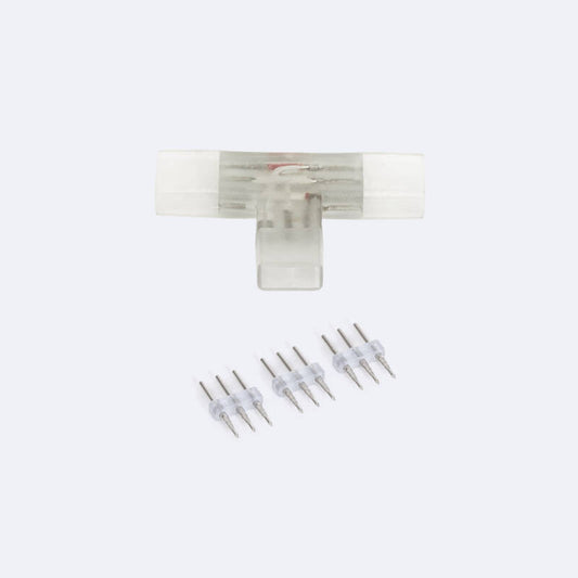 Conector Tipo "T" para Fita LED CCT 220V AC Largura 14 mm