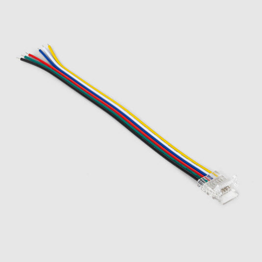 Conector para Fita LED 24V RGB+CCT SMD Largura 10mm IP20 com cabo