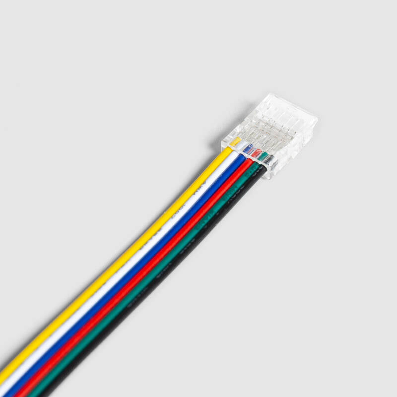 Conector para Fita LED 24V RGB+CCT SMD Largura 10mm IP20 com cabo