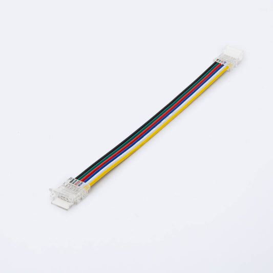 Conector para fita LED 24V RGB+CCT SMD Largura 10mm IP20 Duplo com Cabo