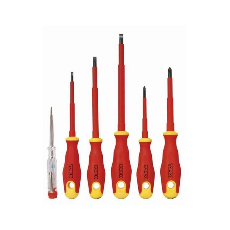 Conjunto de chaves de fendas 1000V TOPEX Isoladas