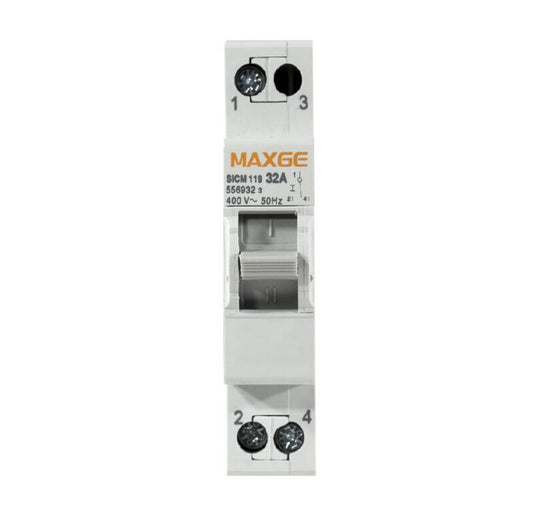 Comutador de Manobra MAXGE de 3 Posições, 2-3 Pólos, para Aplicações Industriais/Terciárias MAXGE